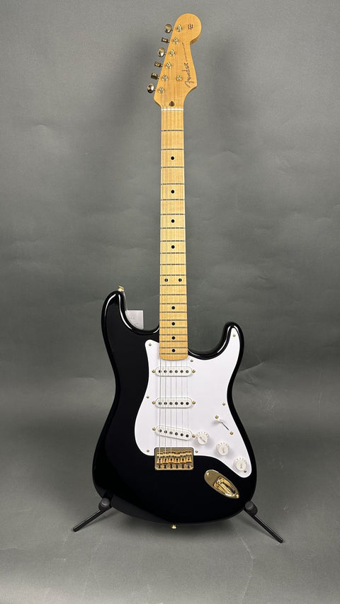 Fender Custom Shop Limited Edition 1954 Stratocaster Hardtail Gold Hardware Deluxe Closet Classic - Black - 