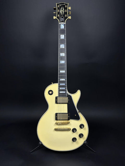 Gibson Custom M2M 1957 Les Paul Custom Reissue - Vintage White Gloss w/ Carmelita Neck - 