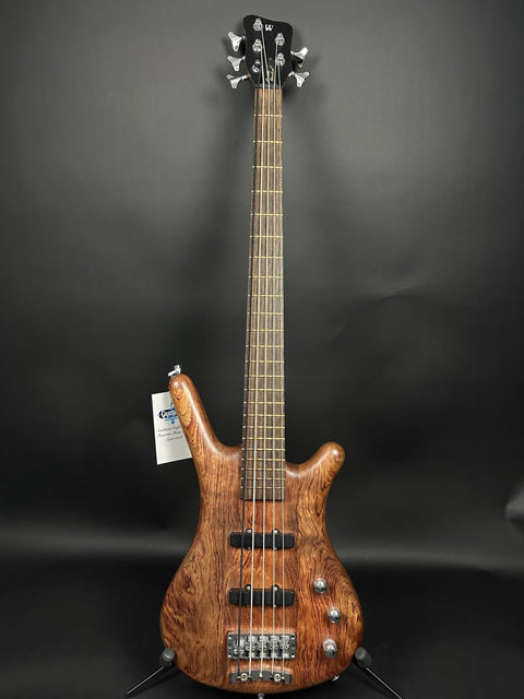 2007 Warwick Pro Series Corvette Standard 5-String Active - Natural Bubinga - 