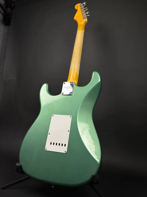 Fender Custom Shop 1963 Stratocaster Journeyman Relic - Faded Sherwood Green Metallic - 